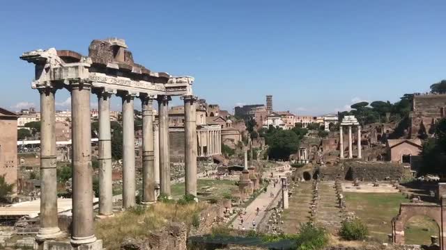 View of Forum from Capitoline Hill Rome