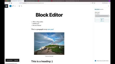 Publishing with the block editor – v 5-5