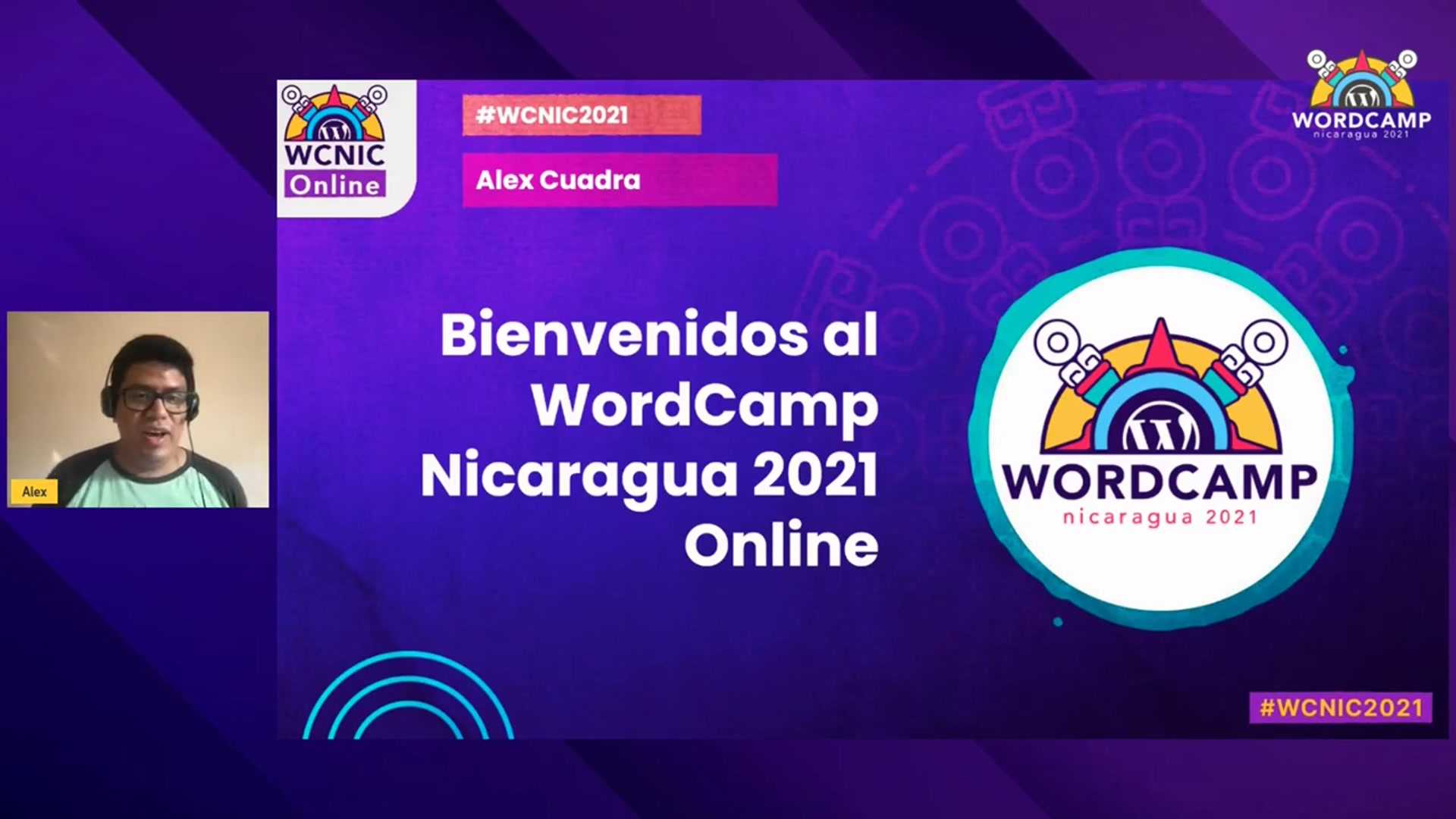 Alex Cuadra: Inauguración WordCamp Nicaragua 2021