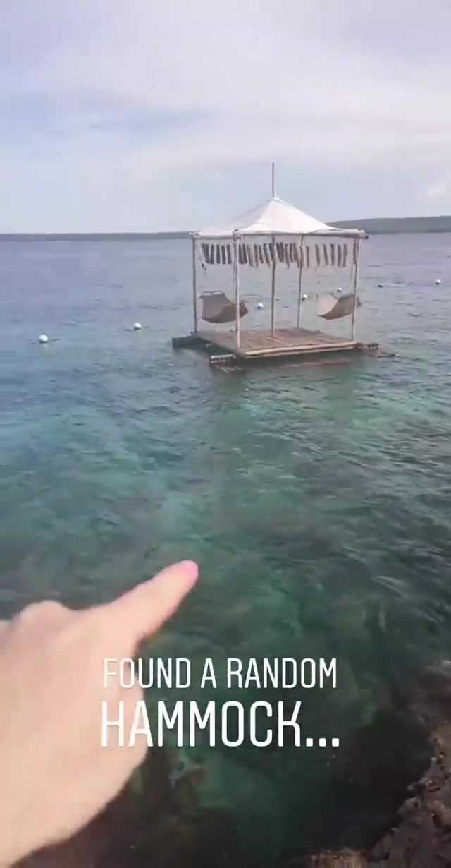 Random sea hammock, Siquijor, Cebu, The Philippines