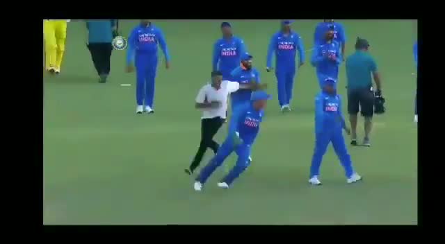 The video of fan chasing MSD goes viral!