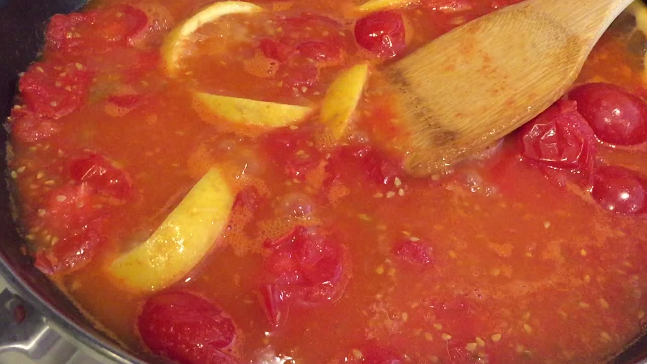 Step 4: Tomato Lemon Sauce A New View of Healthy Eating