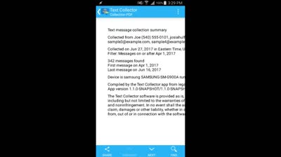 How to print text messages from Android