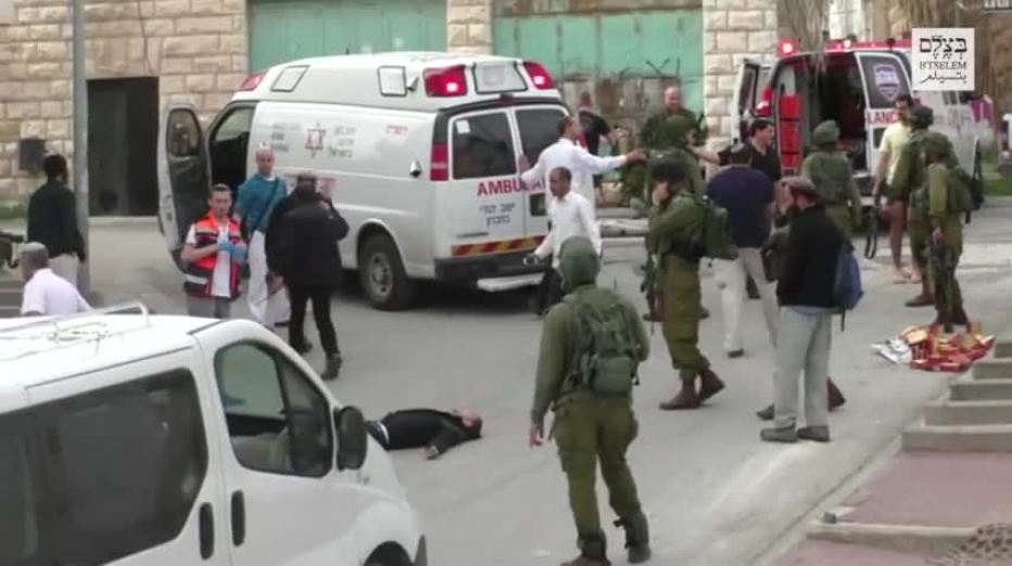 Extrajudicial killing in broad daylight, Hebron, March 2016