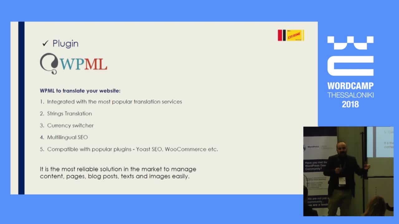 Διαμαντής Κιτρίδης: Multilingual business website
