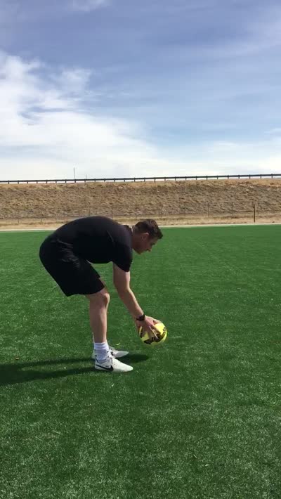 Thigh and foot ball control
