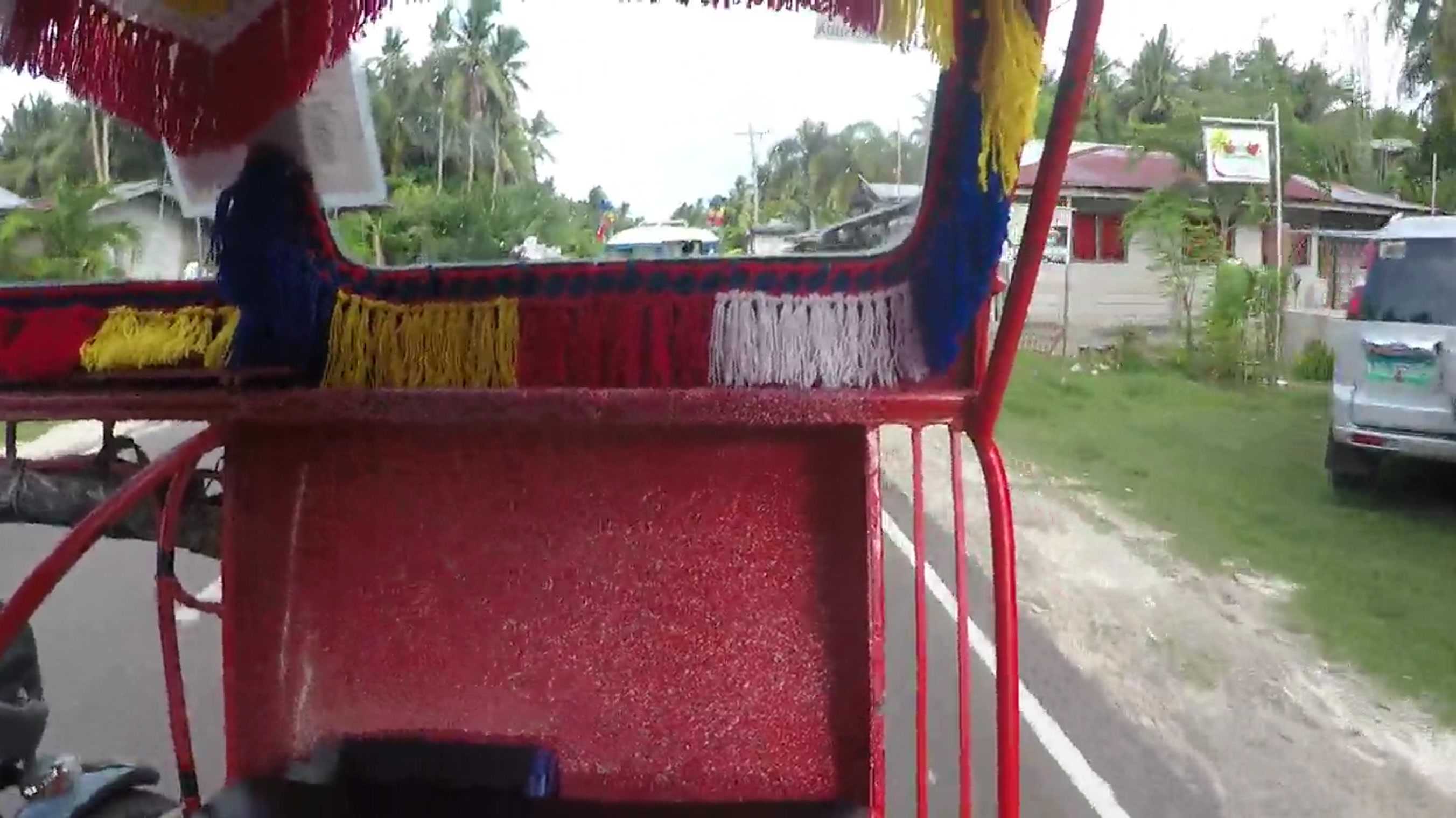 Windy tricycle ride, Siquijor, Cebu, the Philippines