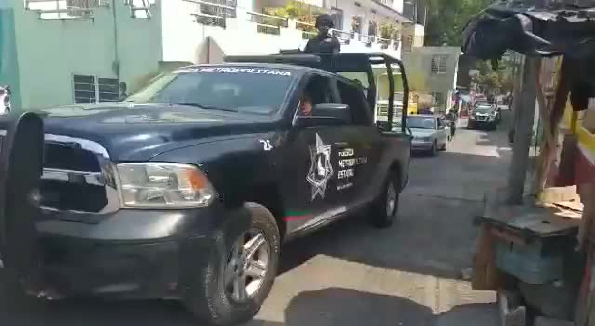 Patrullaje de la Policía Estatal en Tamazunchale