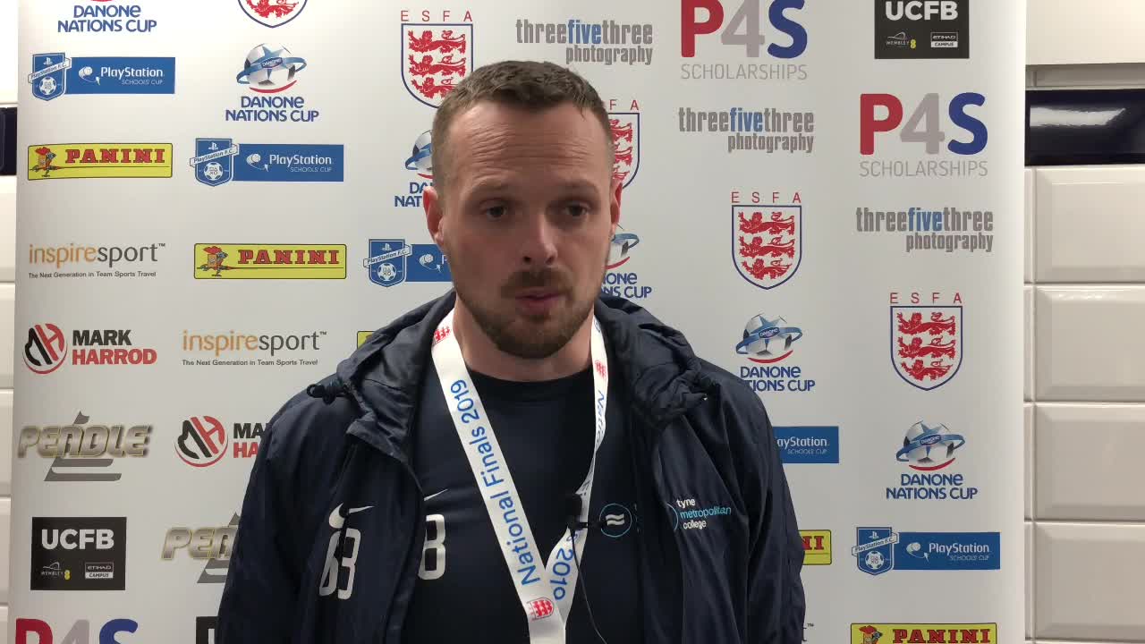 POST MATCH MANAGER INTERVIEW - Carl Chater, Tyne Coast College