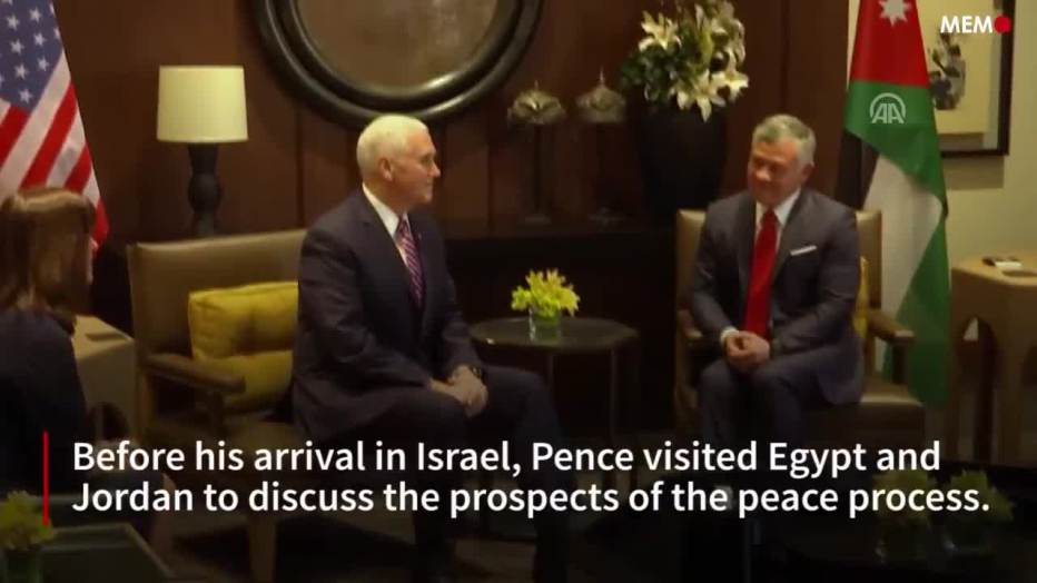 Pence visits Israel as Trump's Jerusalem move reverberates