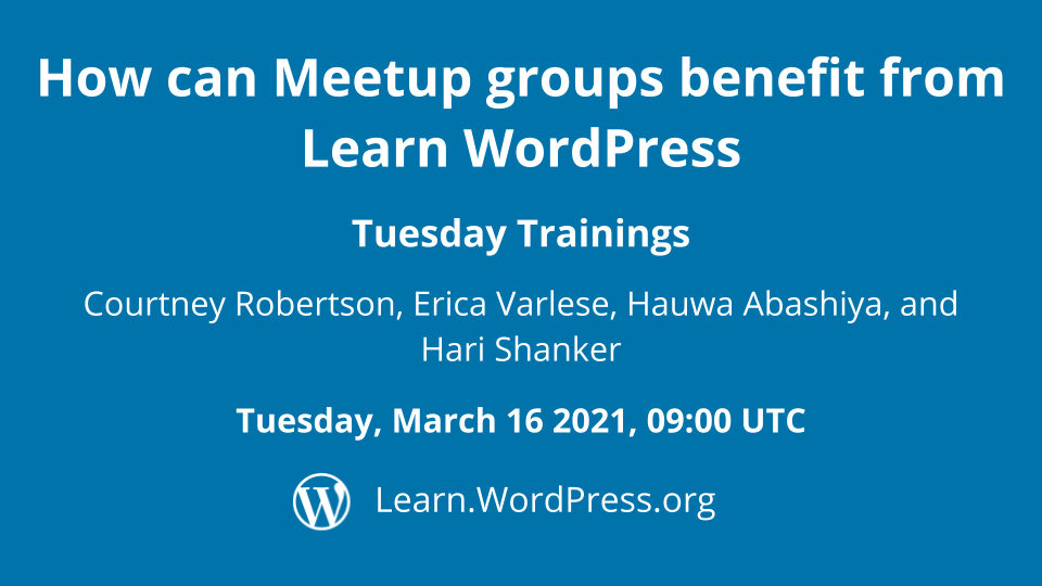 How can meetup groups benefit from Learn WordPress?