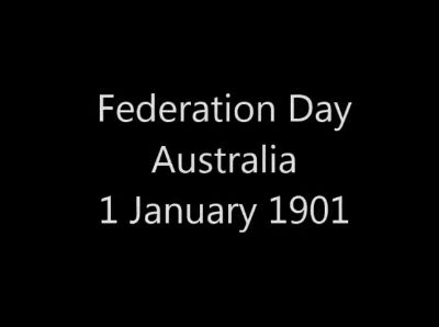 Federation Day for Australia