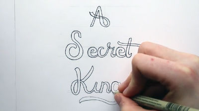 A Secret King - Lettering Process