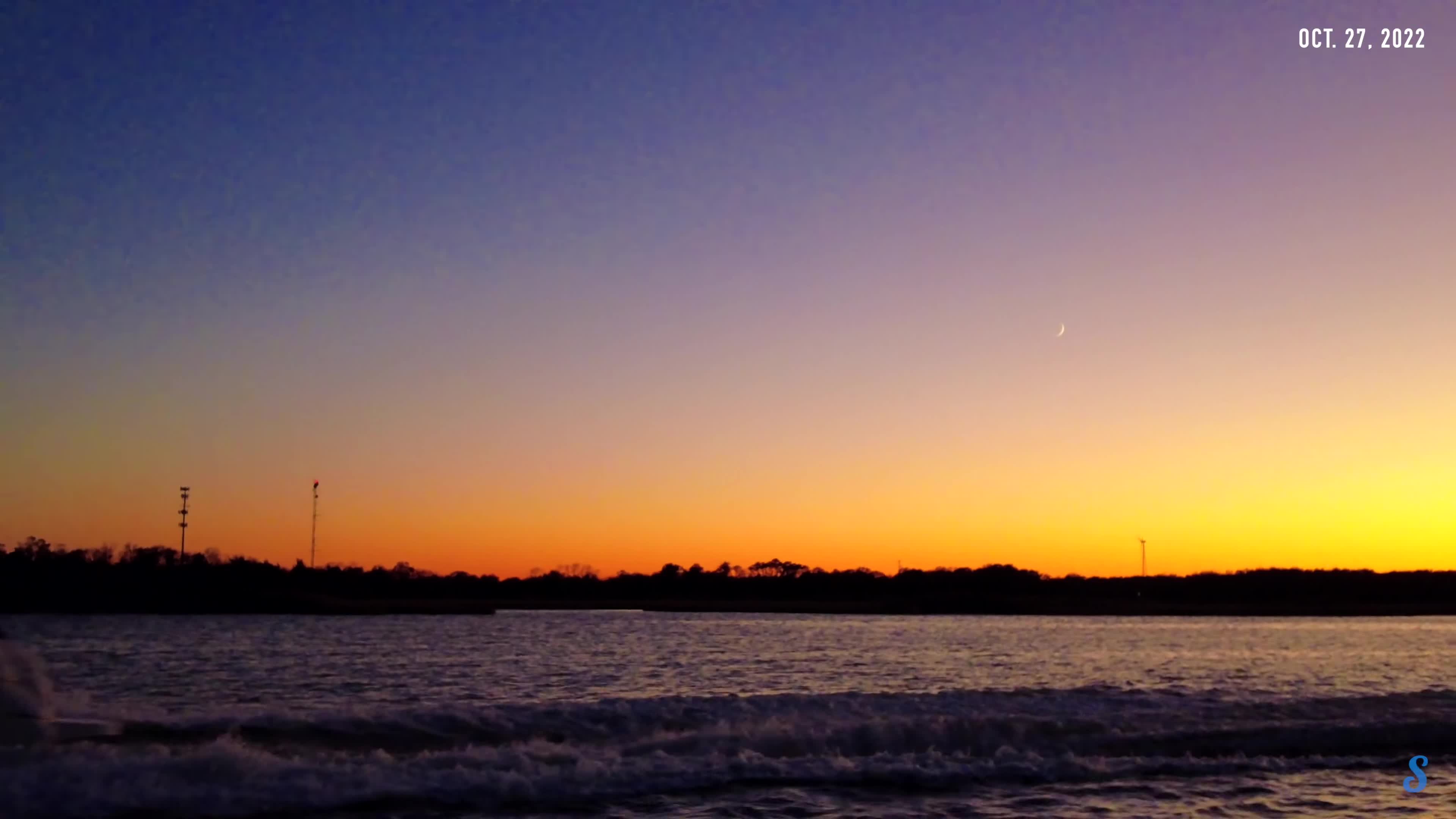Sunset on Barnegat Bay, Oct. 2022.