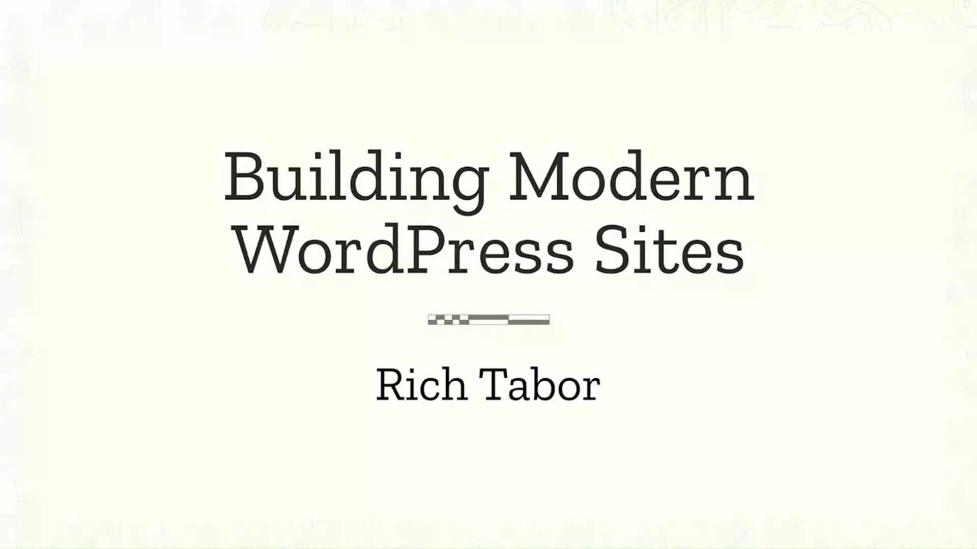 Rich Tabor: Building modern WordPress sites: the interplay of blocks, patterns and theme.json