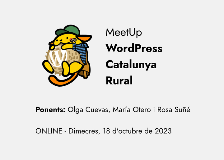 Presentació MeetUp WordPress Catalunya Rural