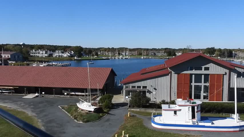 eastern shore pano from old lighthouse maritime museum st michaels at miles river oct 23 23 – 1