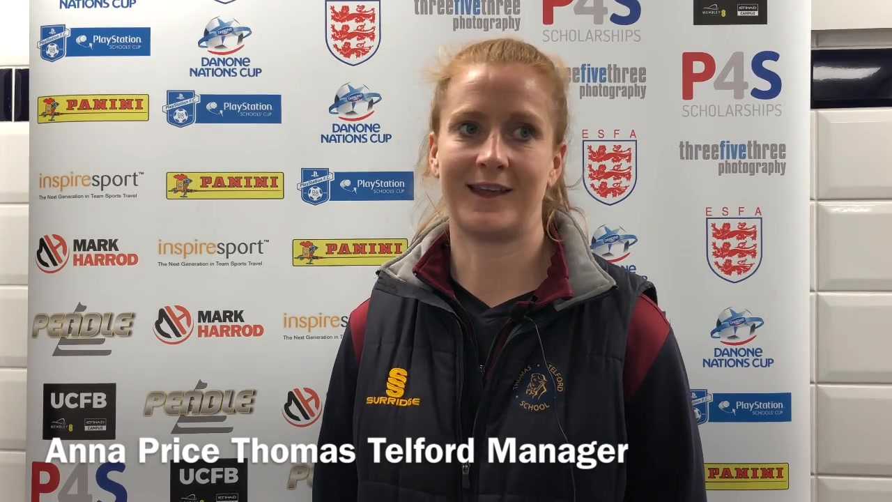Post Match Manager Interview - Anna Price, Thomas Telford School