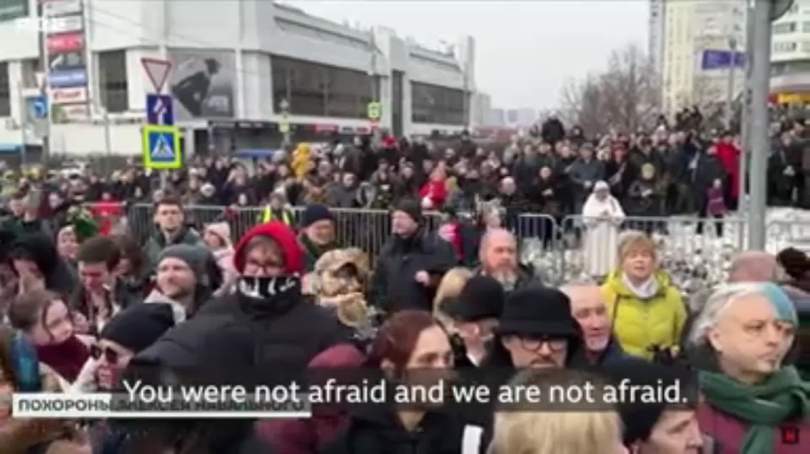 Κοσμοσυρροή στην κηδεία του Αλεξέι Ναβάλνι στη Μόσχα