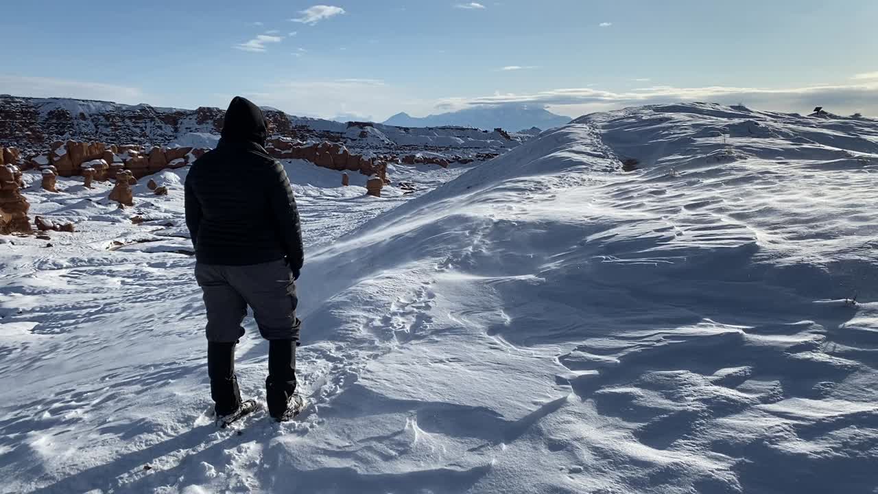Goblin Valley Blowing Snow