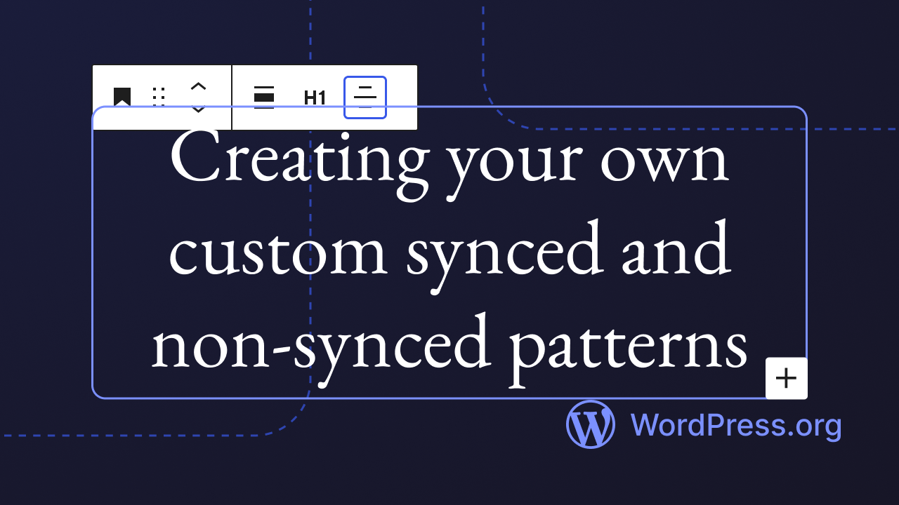 Creating your own custom synced and non-synced patterns